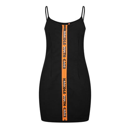 Stretch Gabardine Zipped Mini Dress