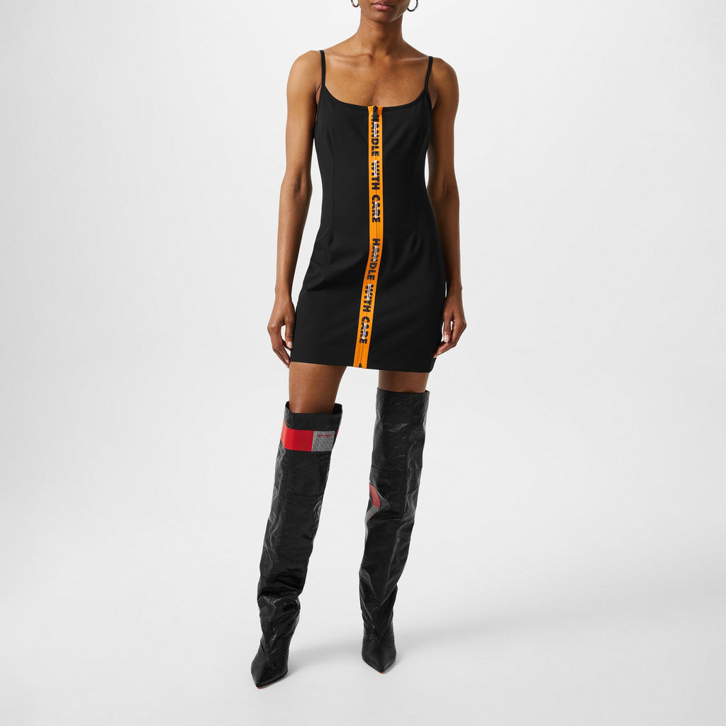 Stretch Gabardine H.W.C Zip Dress