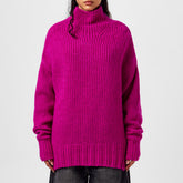 Drop Shoulder Turtleneck Jumper