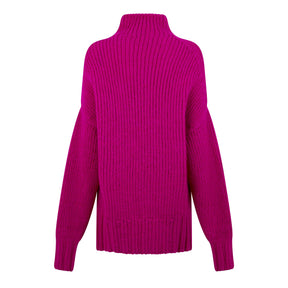 Drop Shoulder Turtleneck Jumper