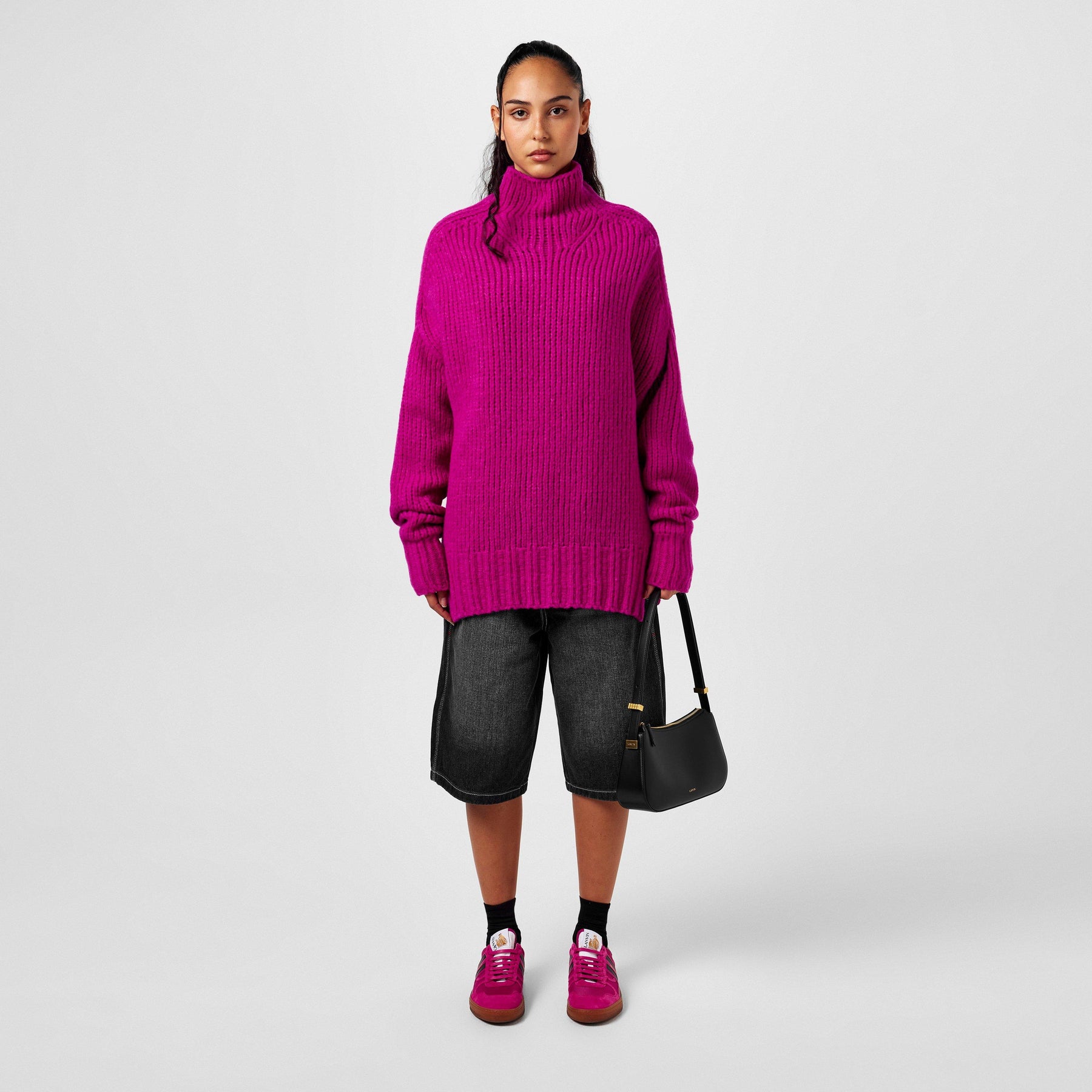 Drop Shoulder Turtleneck Jumper
