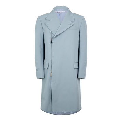 Off-White Embroidered Double Skate Zip Long Sleeve Overcoat