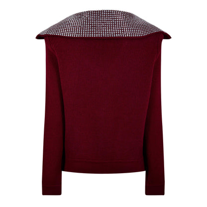 Diamante Knitted Crew Neck Jumper