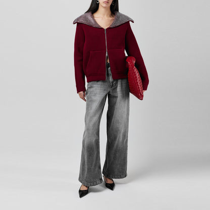Diamante Knitted Crew Neck Jumper
