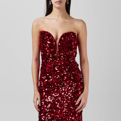 3d Sequin Midi Dress