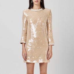 Pearl Sequined Mini Dress