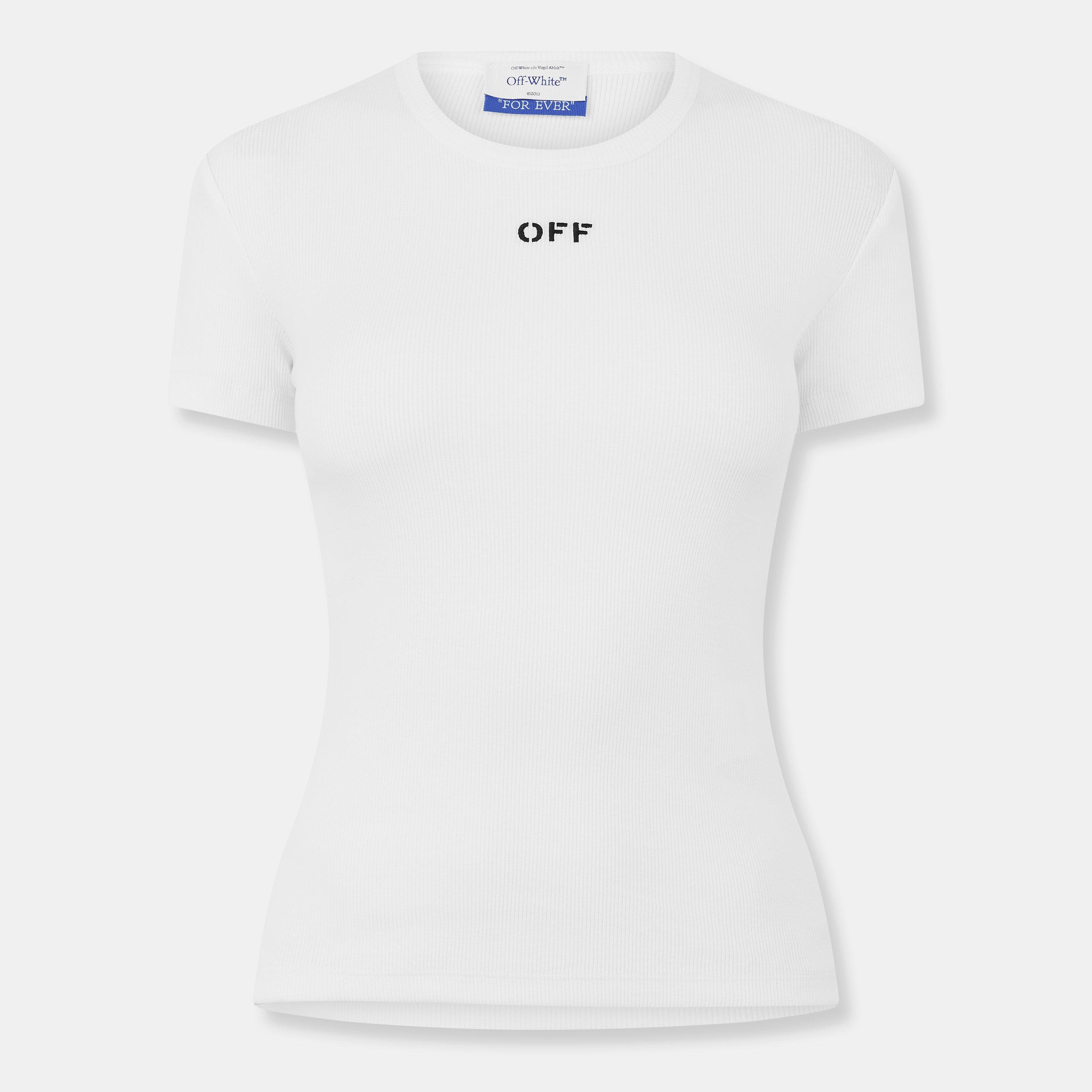 Stamp Ribbed Cropped Baby Tee