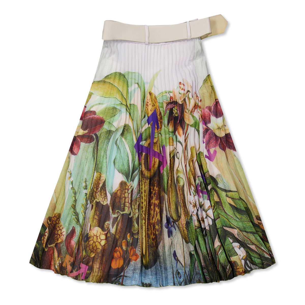 Floral Belted Skirt