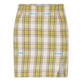 Check Print Mini Skirt