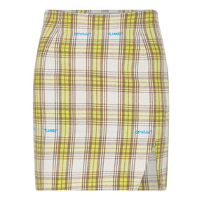 Check Print Mini Skirt