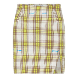 Check Print Mini Skirt