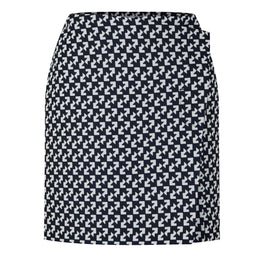 Abstract Wrap Skirt