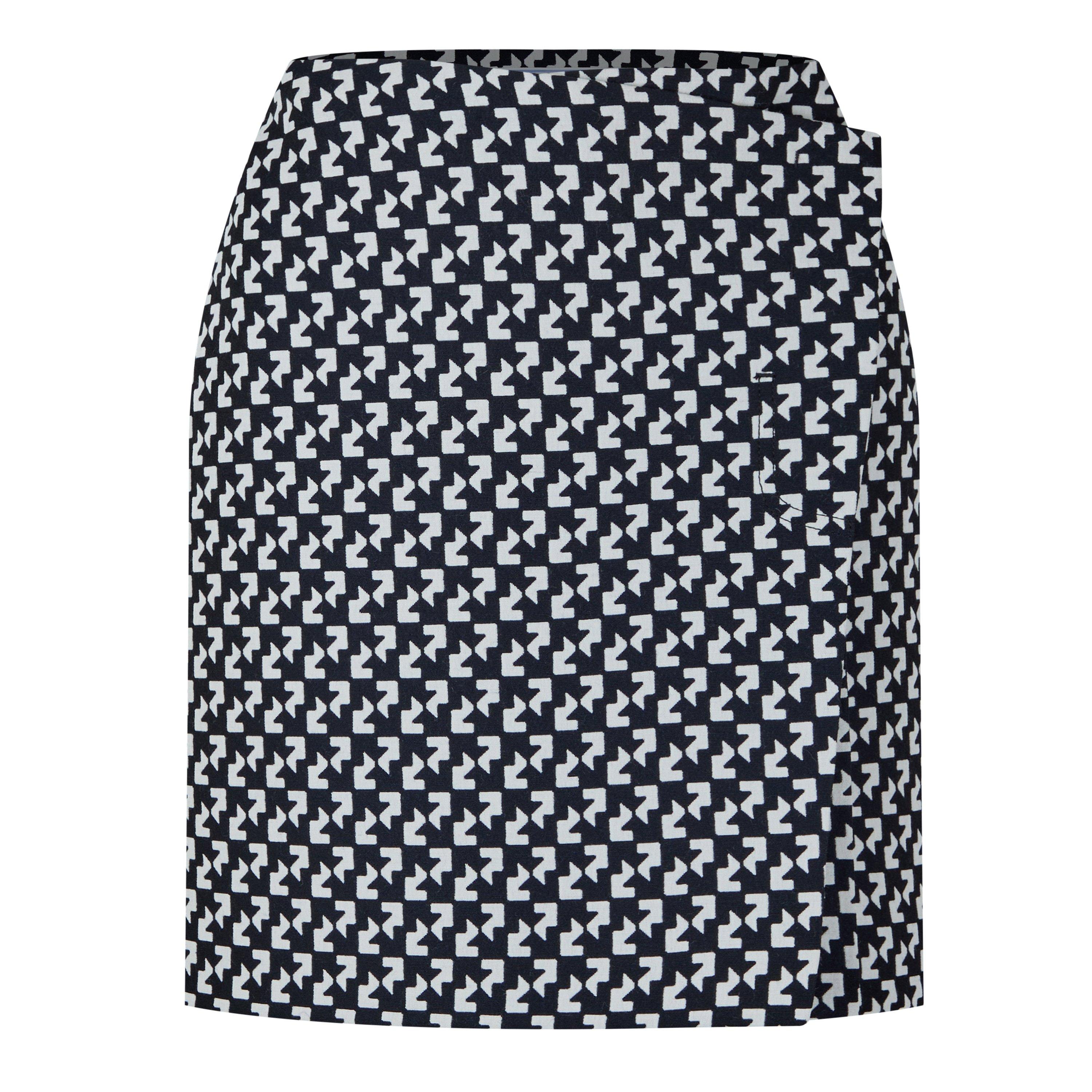 Abstract Wrap Skirt