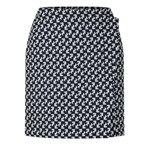 Abstract Wrap Skirt