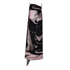Liquid Melt Waves Slip Dress