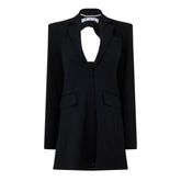 Tailored Cut-Out Mini Dress