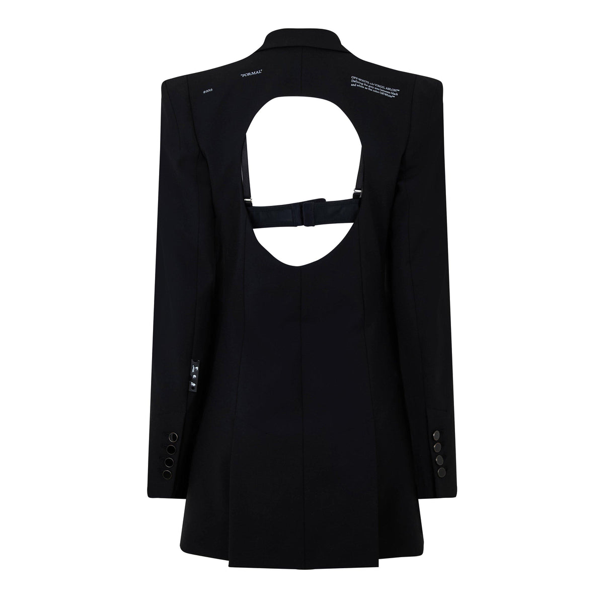 Tailored Cut-Out Mini Dress