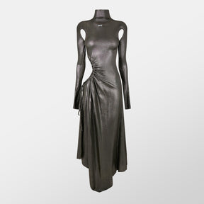 Cut Out Ruched Dress