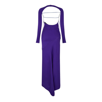 Glam Embr Sporty Long A Line Dress