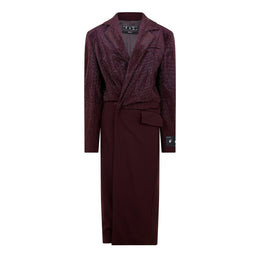 - Padded Shoulder A Line Dress