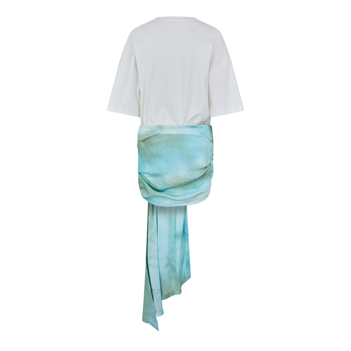 Draped Skirt Mini Dress