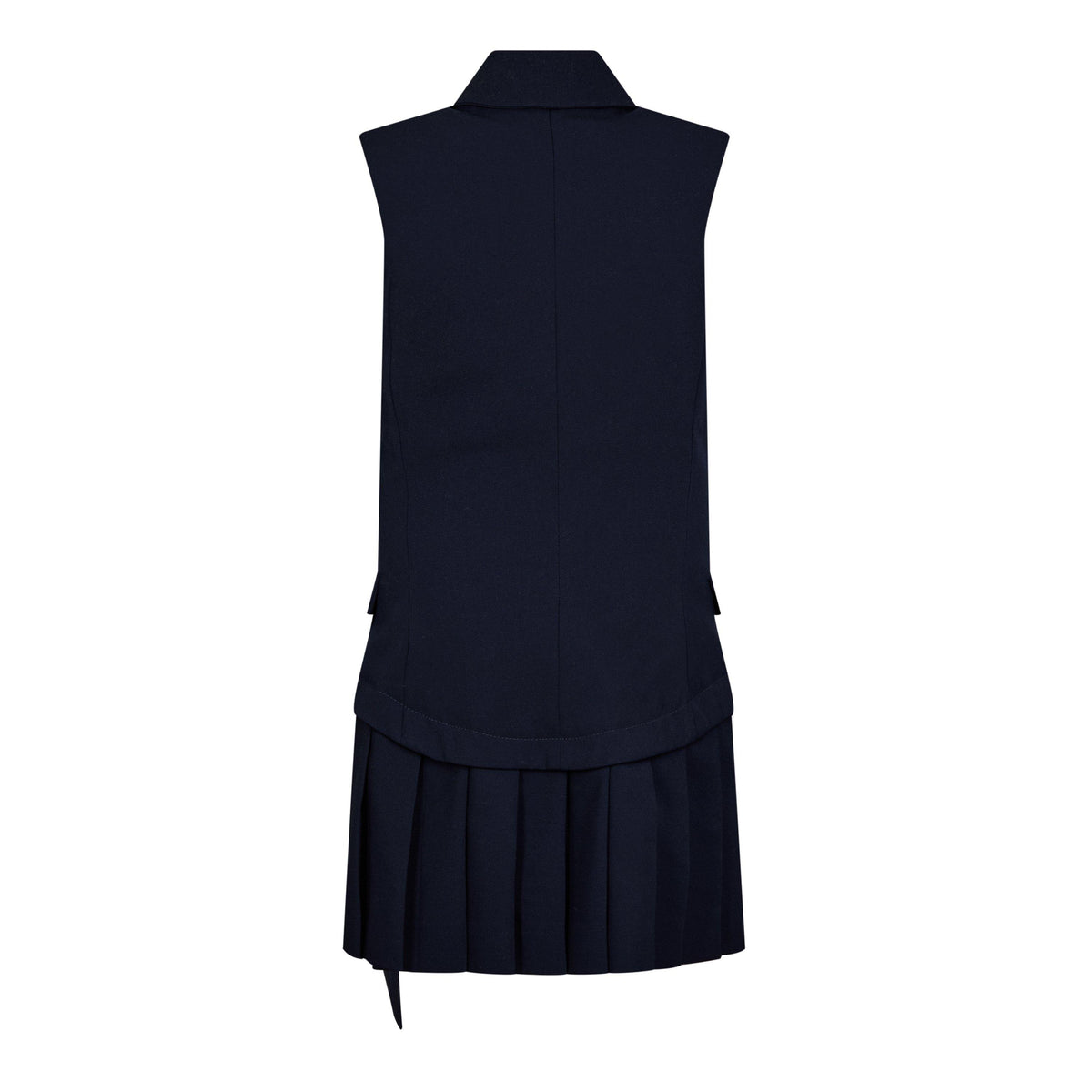 Buckle Pleated Mini Dress