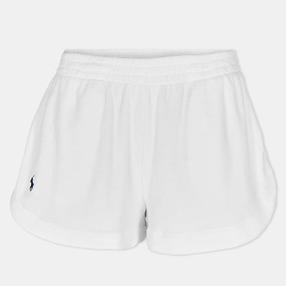 Shirred Metal Ring Front Beach Shorts