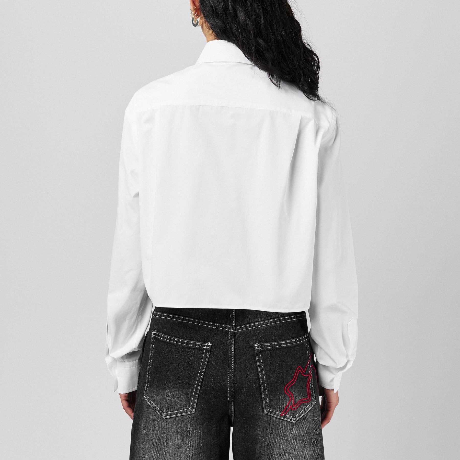 Embroidered Poplin Shirt