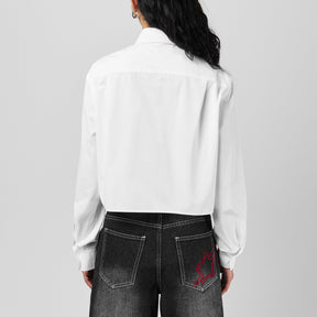 Embroidered Poplin Shirt