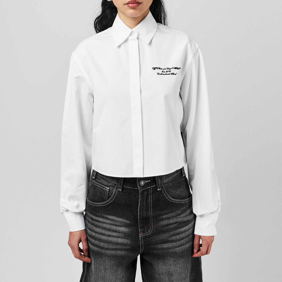 Embroidered Poplin Shirt