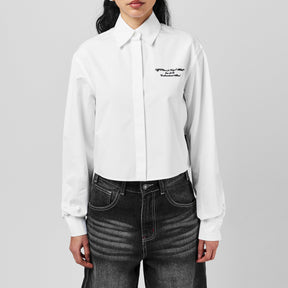 Embroidered Poplin Shirt