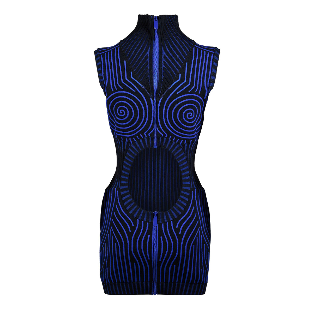 Vortix Hole Knitted Mini Dress