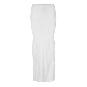 Vortix Embroidered Knitted Maxi Skirt