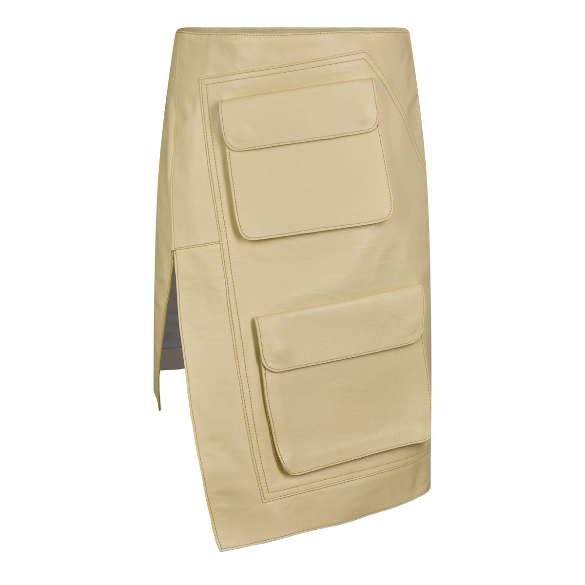 A-Line Leather Skirt