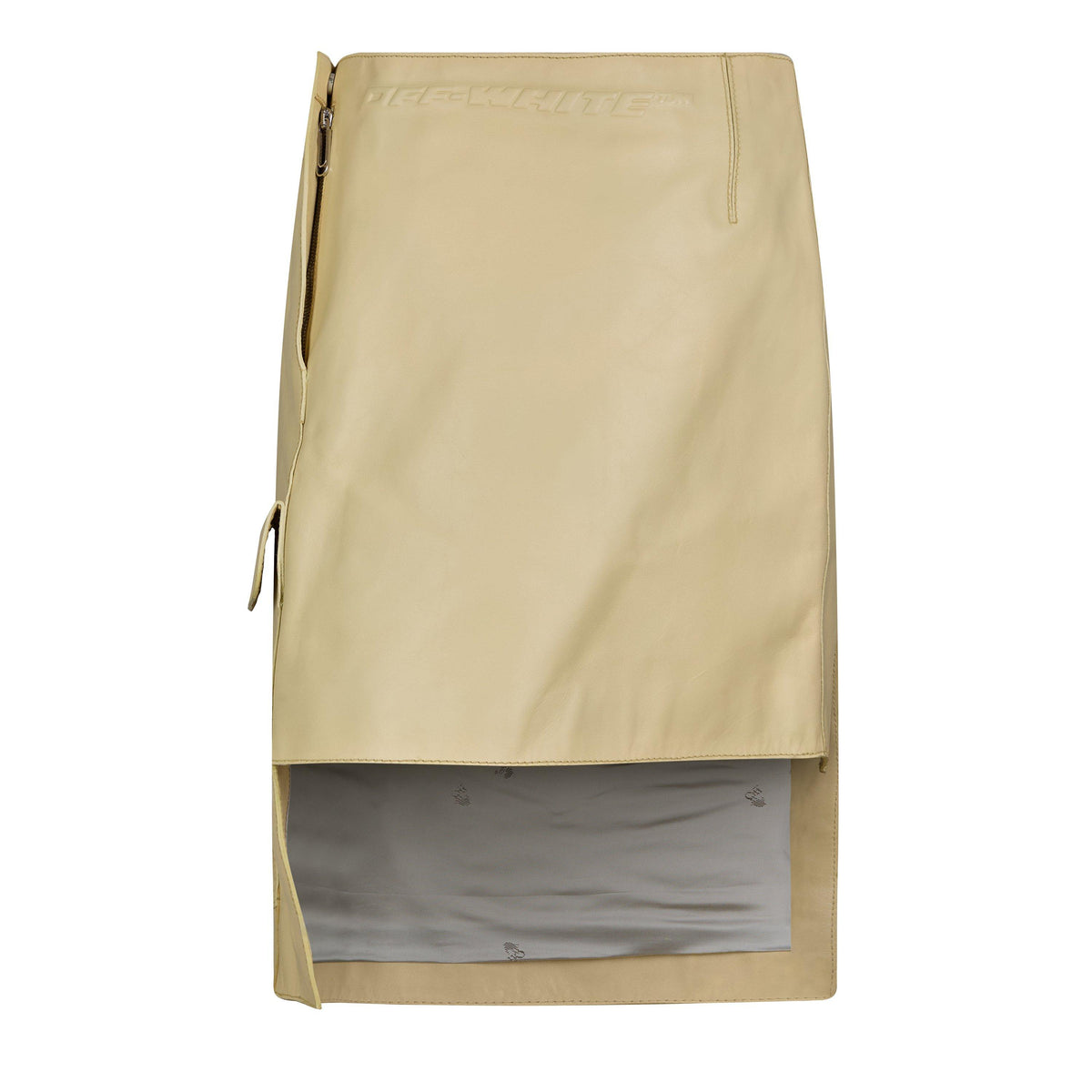 A-Line Leather Skirt