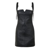 Leather Mini Dress