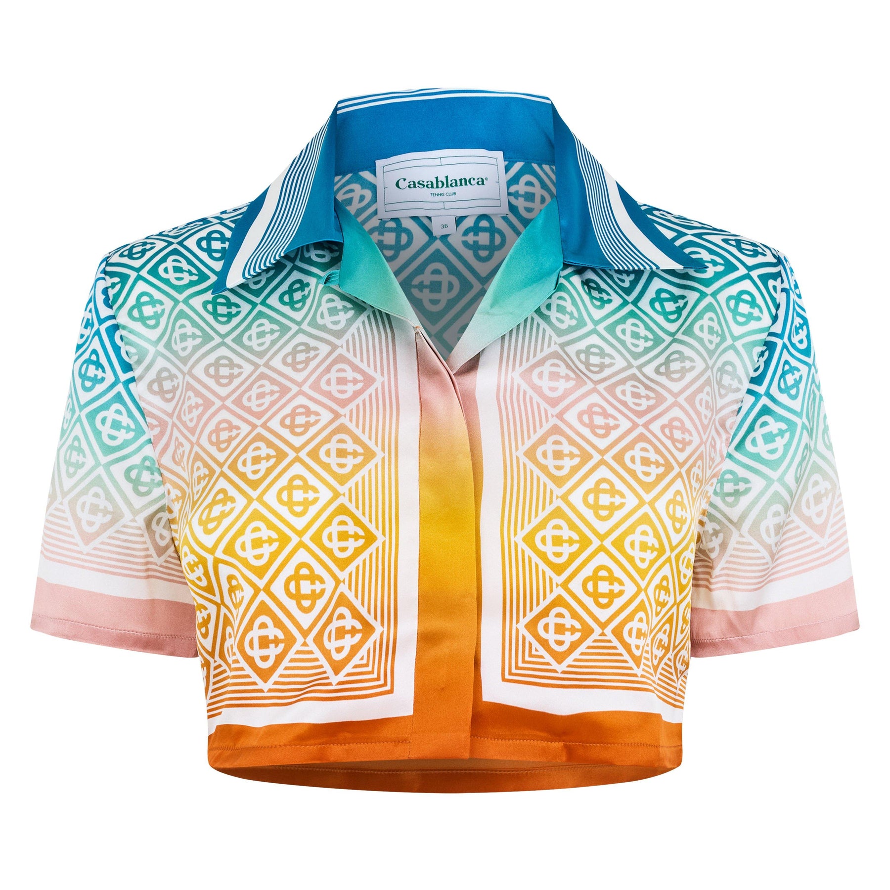 Cropped Silk Shirt