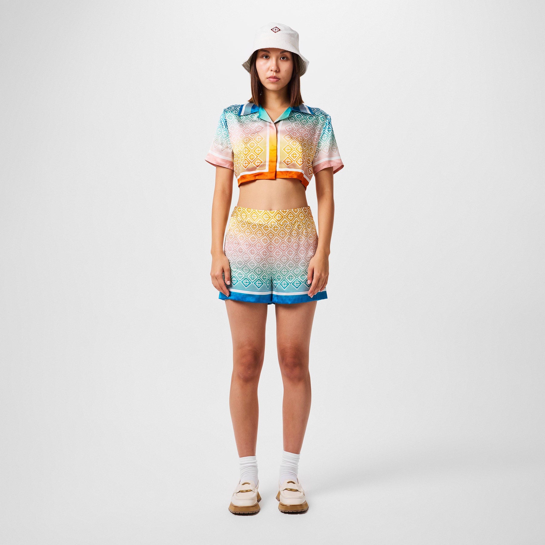 Cropped Silk Shirt