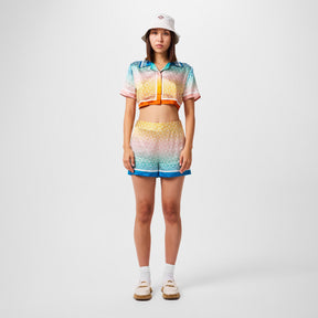 Cropped Silk Shirt