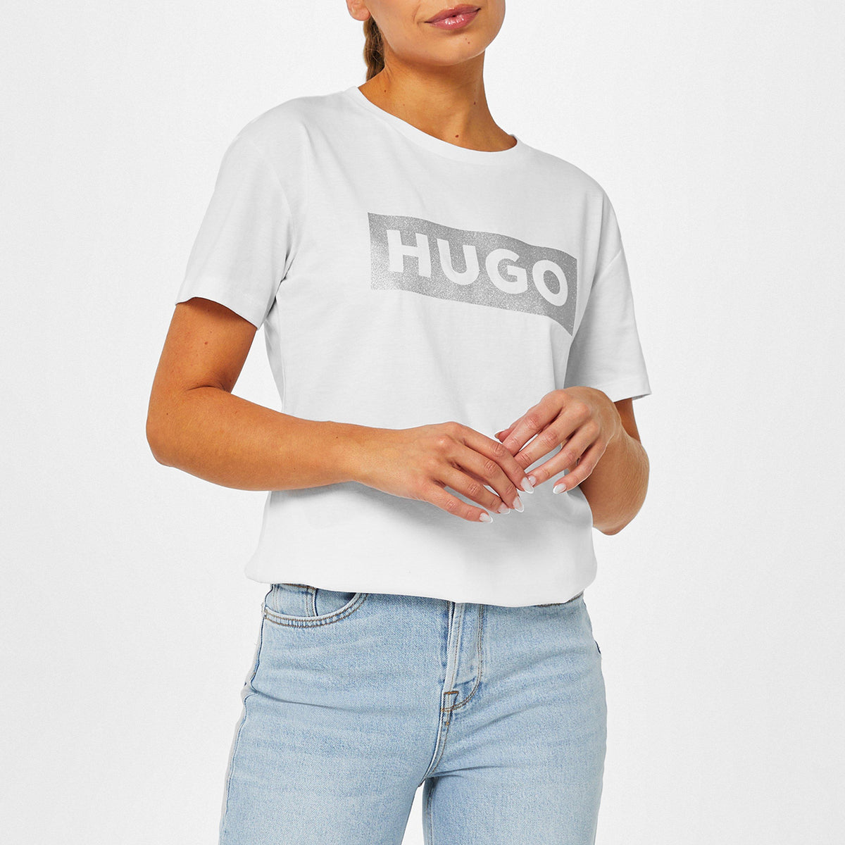 Hugo Demali Glitter T-Shirt Womens