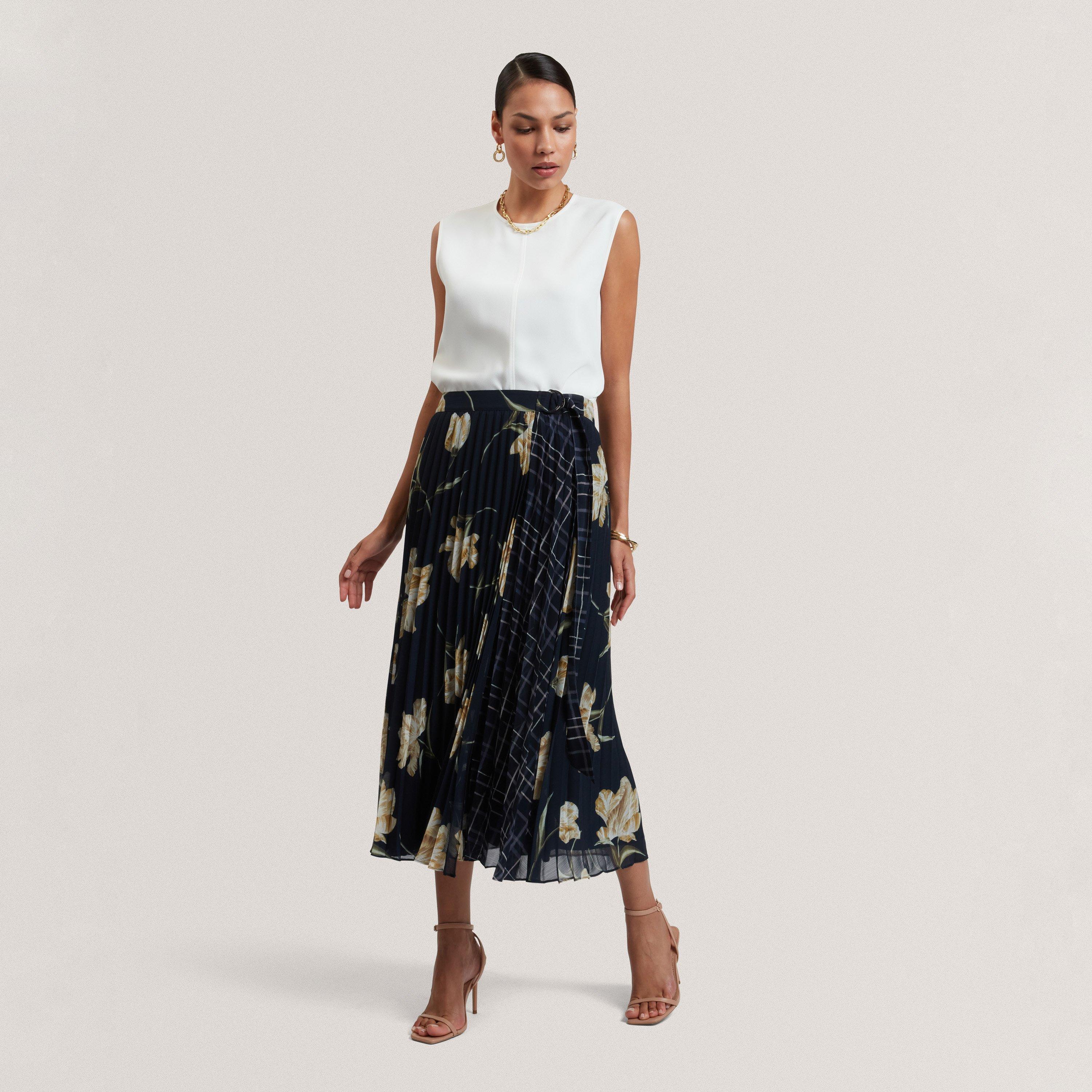 Print Midi Skirt
