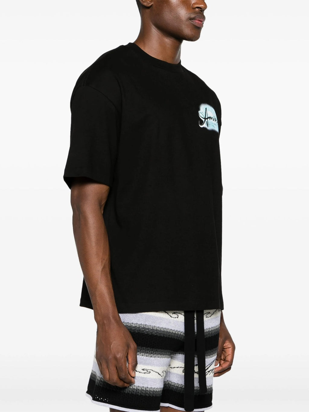 Amiri Paradise Airbrush Oversized T-Shirt in Black