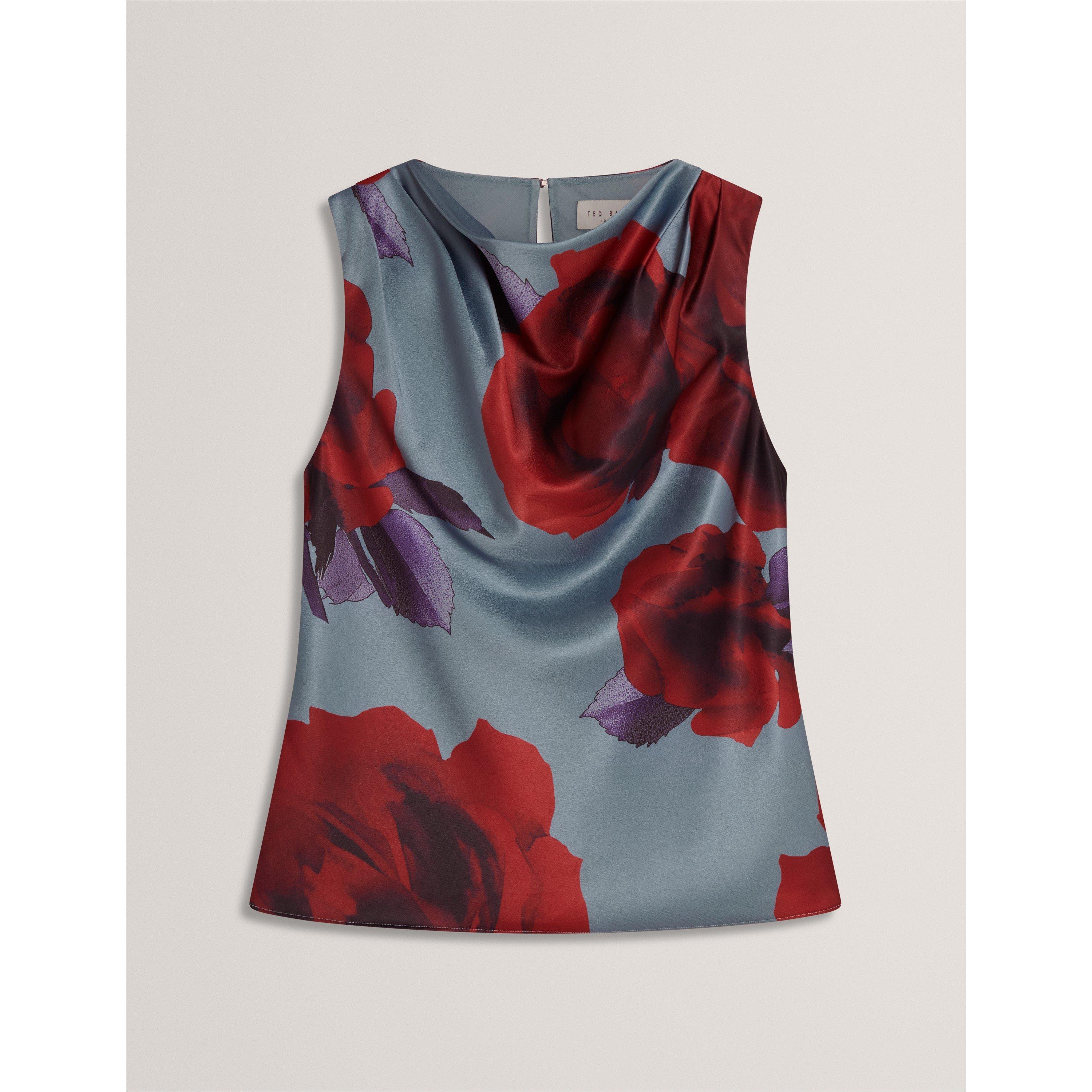 Print Sleeveless Shirt