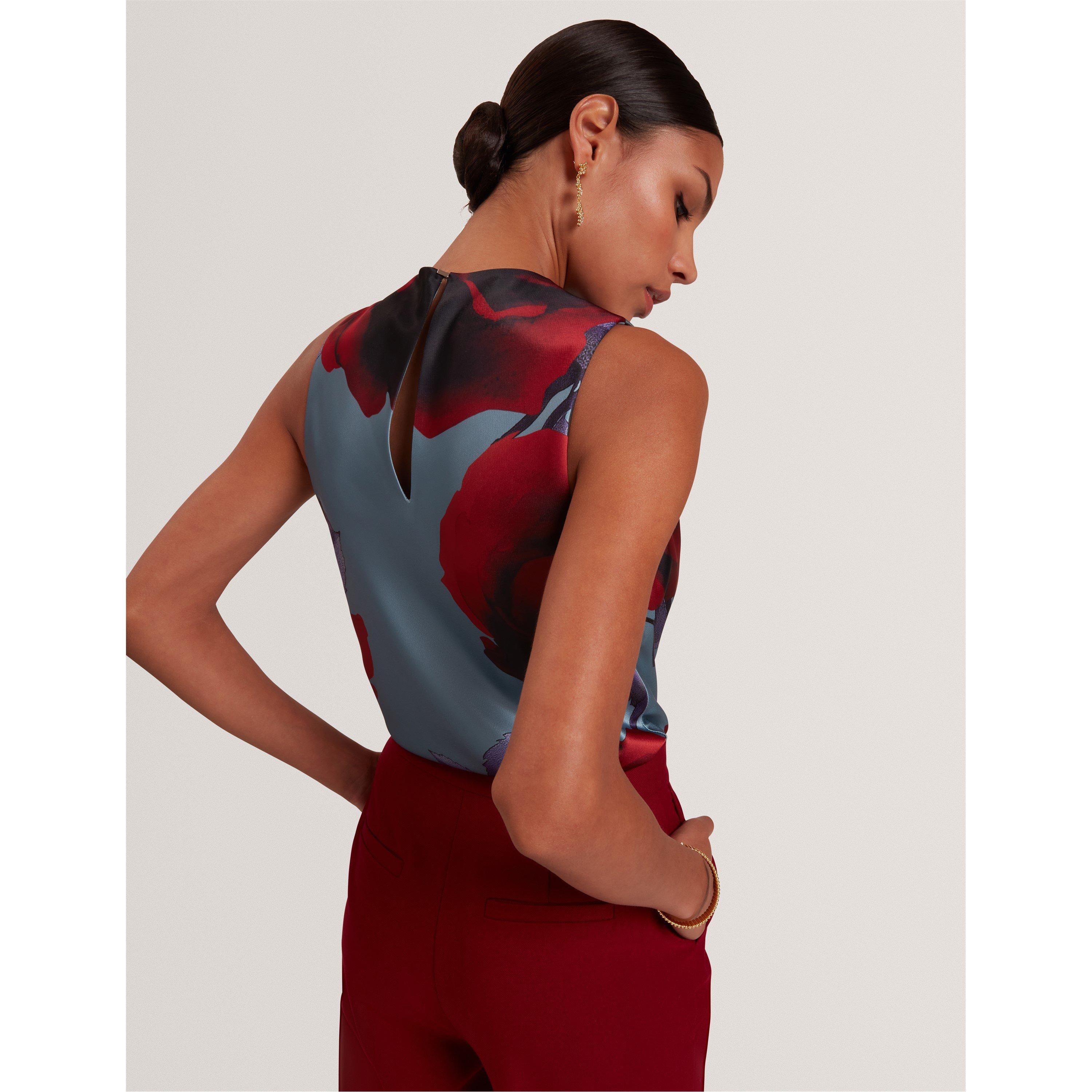 Print Sleeveless Shirt