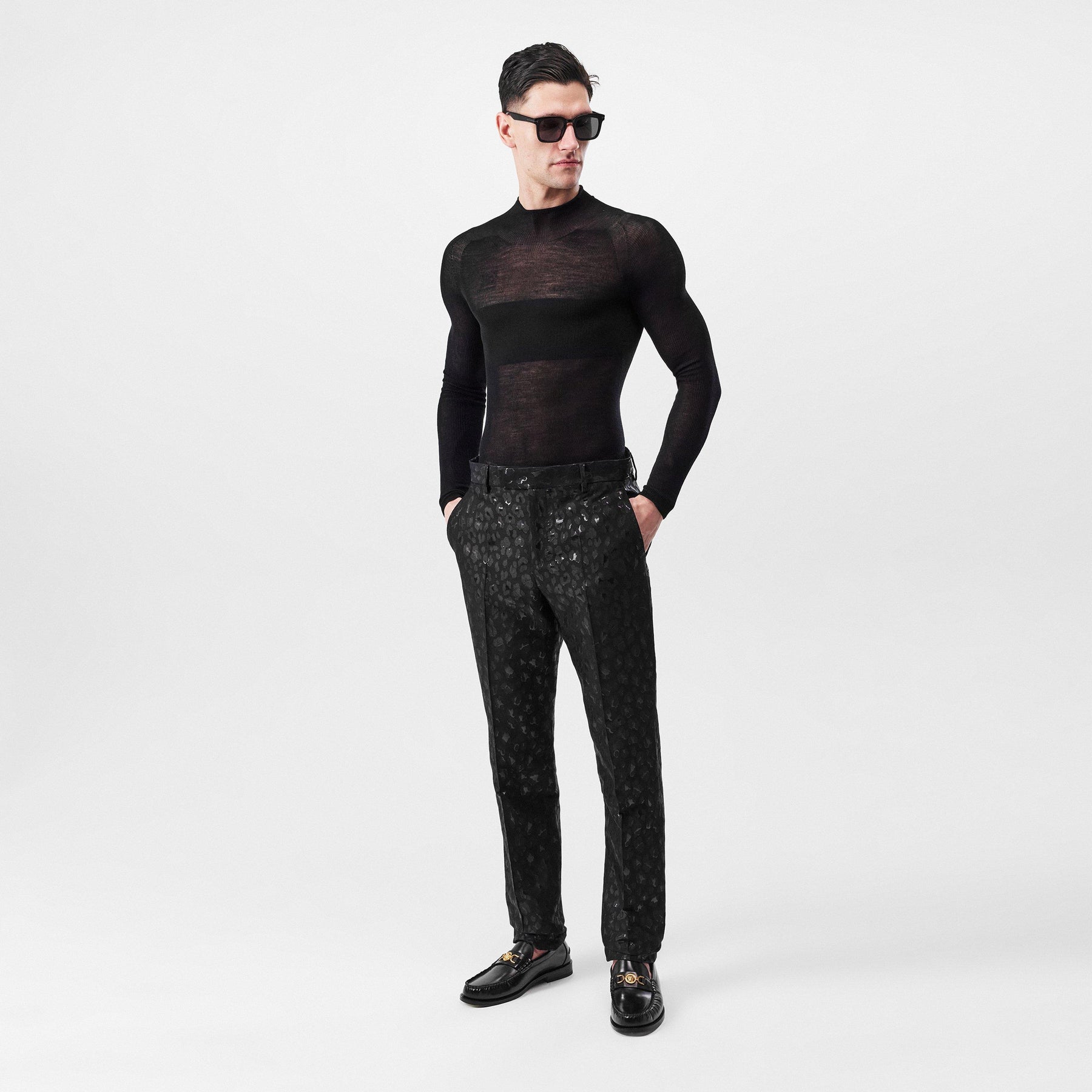 Leopard-Print Trousers