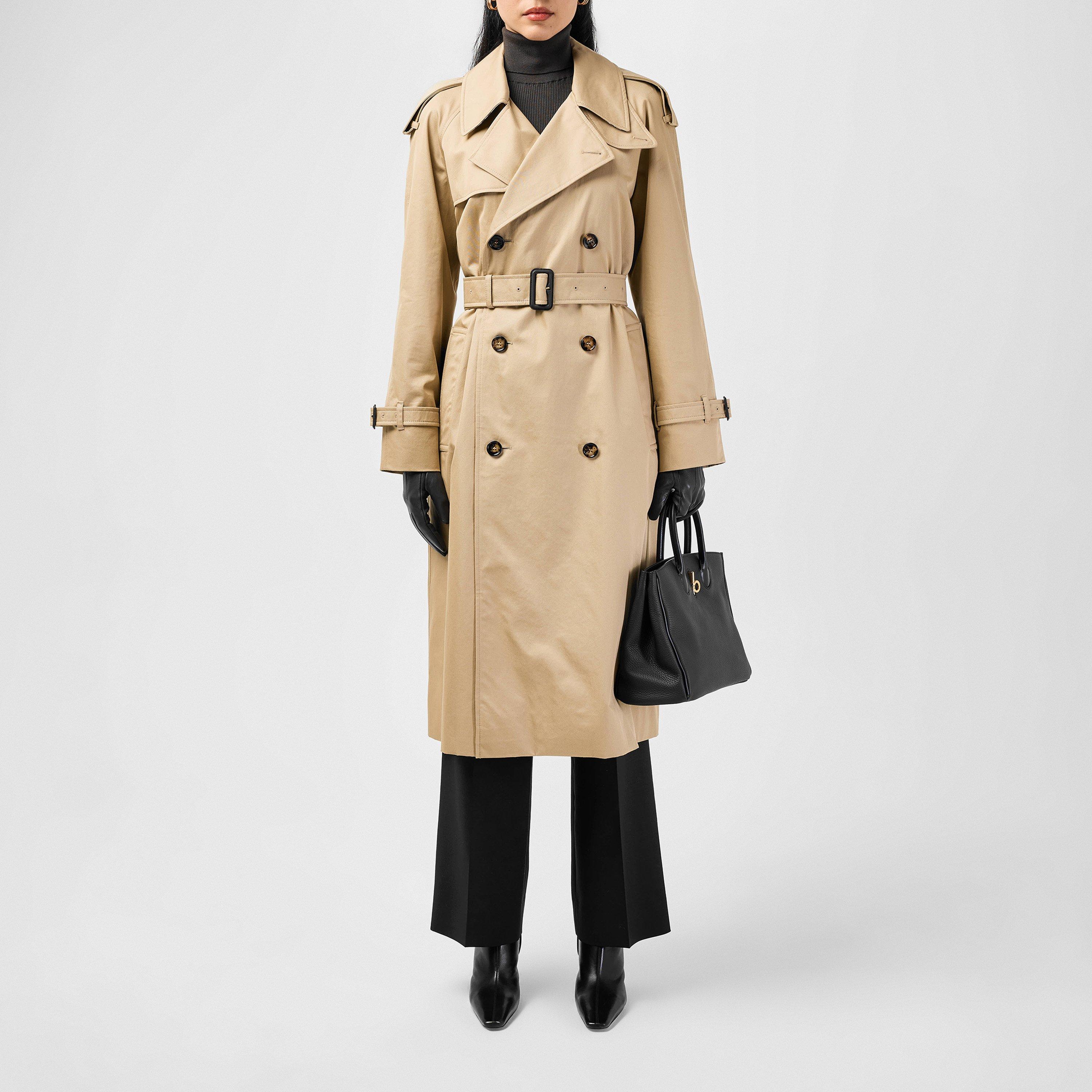 Castleford Water Resistant Cotton Mid-Length Trench Coat
