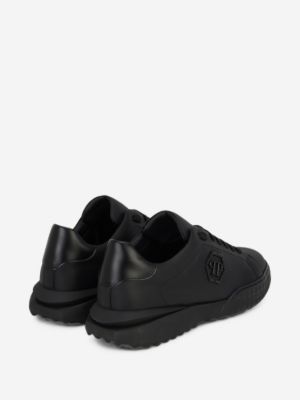Philipp Plein hexagon-logo leather sneakers