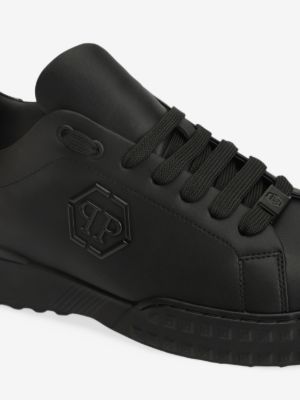 Philipp Plein hexagon-logo leather sneakers