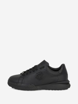 Philipp Plein hexagon-logo leather sneakers