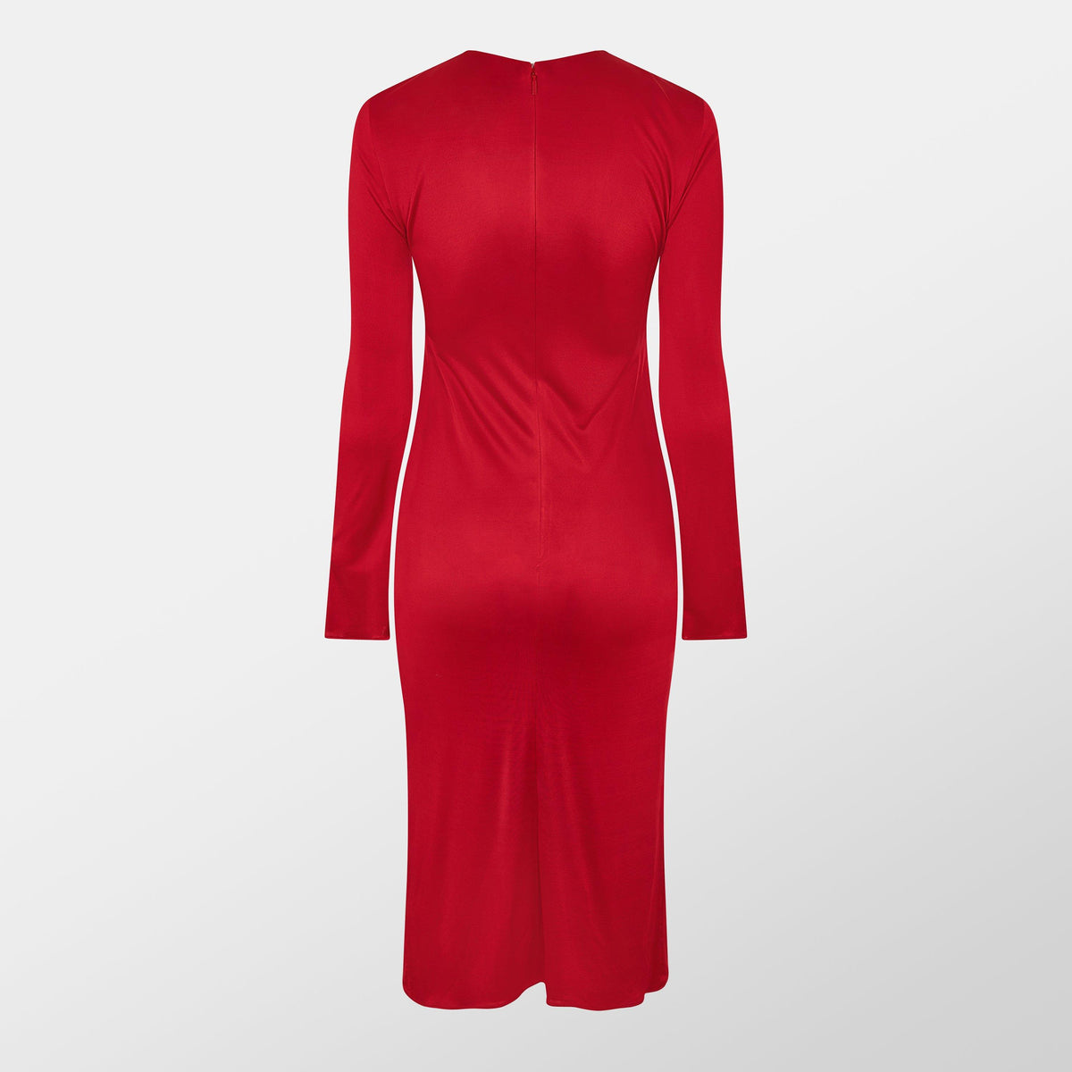 Safety Pin Gathered Fitted Dress
